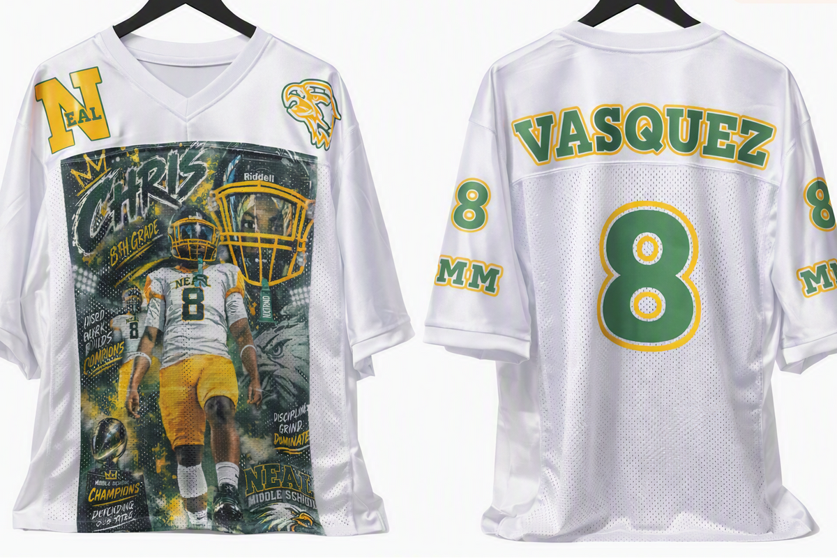 Custom Football Jersey – Personalized Name & Number