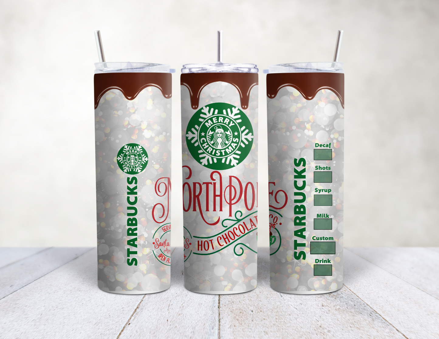 North Pole Starbucks Hot Cocoa Tumbler