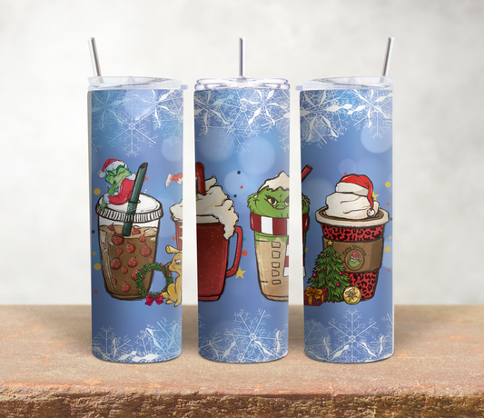 Grinch Coffee Christmas Tumbler