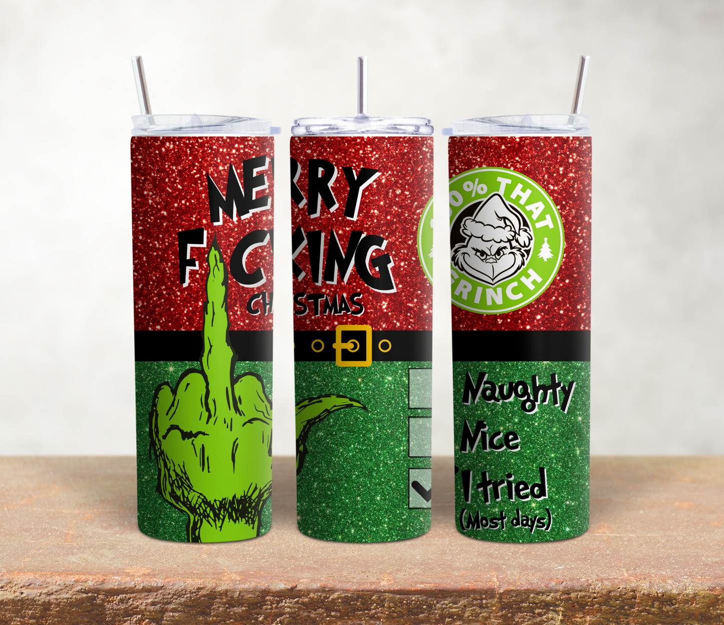 I Tried Grinch Tumbler