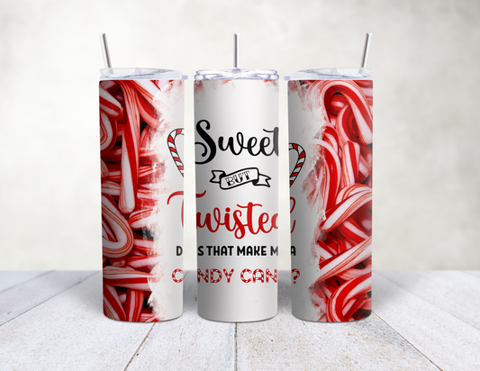 Twisted Candy Cane Tumbler